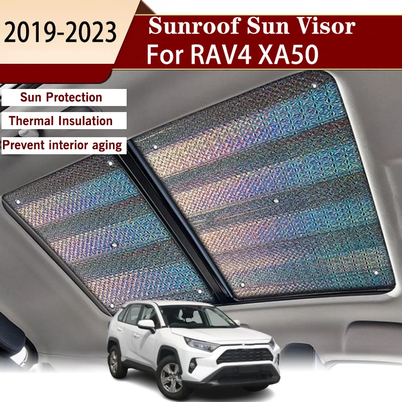 

Sun Shades Cover For Toyota RAV4 5TH XA50 Suzuki Across 2019-2023 Roof Sunshade Visor Car Sunroof Skylight Protector Accessories