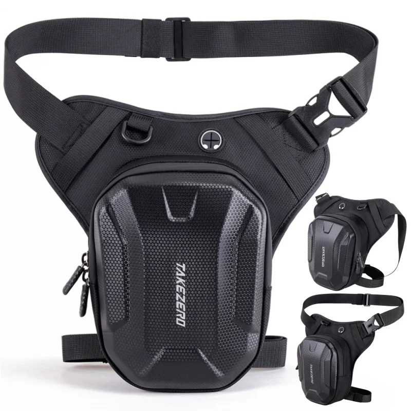 Waterproof Motorcycle Drop Leg Bag For Men Women Ride Cycling Casual Waist Bag Fanny Pack Travel Hiking Climbing Outdoor Pocket