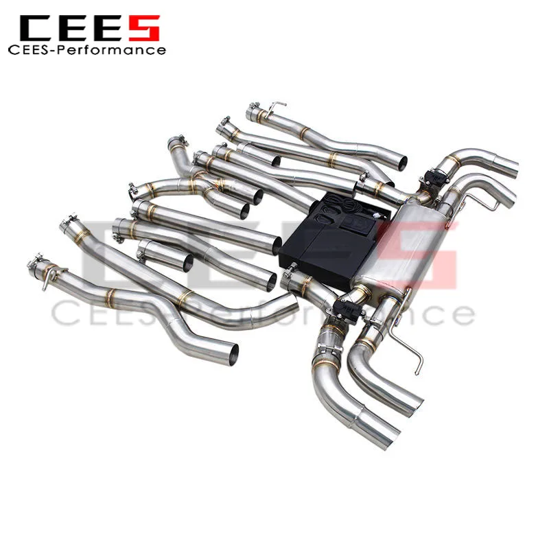 

Выхлопные детали клапана CEES для BMW 750/750i 4.4T 2016-2019, гоночные автомобильные трубы Catback с электрическим приводом клапана, выхлопная система