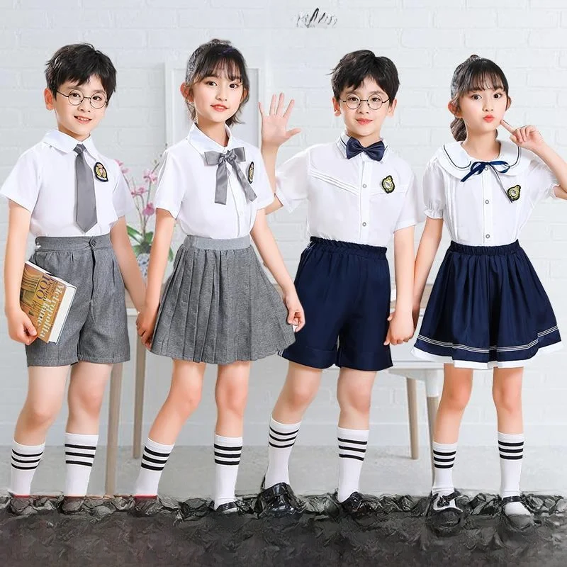 

Детский сценический костюм для хора начальной и средней школы, традиционная форма для мальчиков и девочек