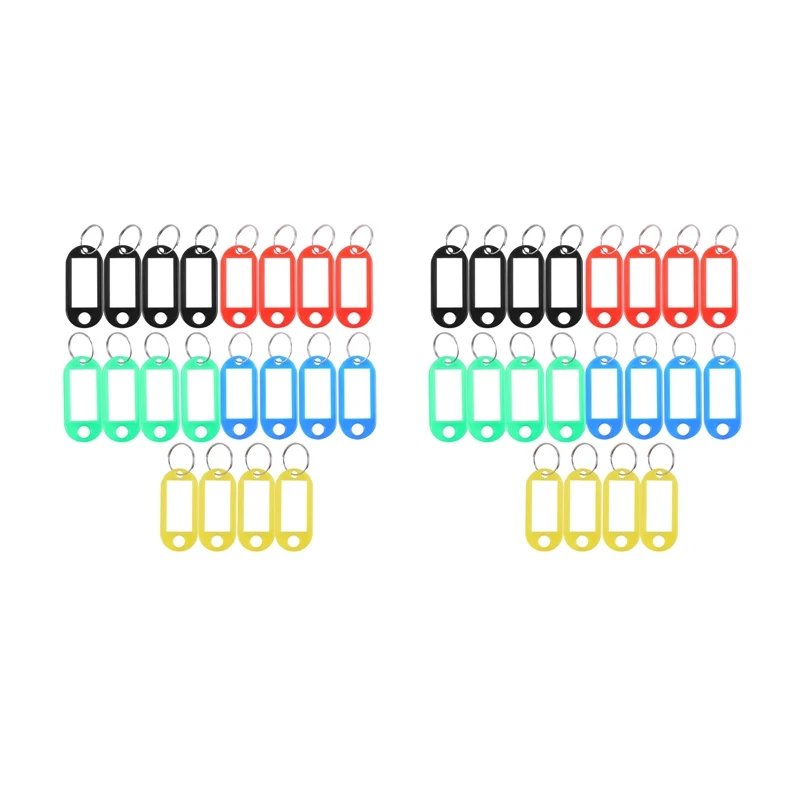 ملصق تعريف علامات مفاتيح بلاستيكية ، 40 (50)