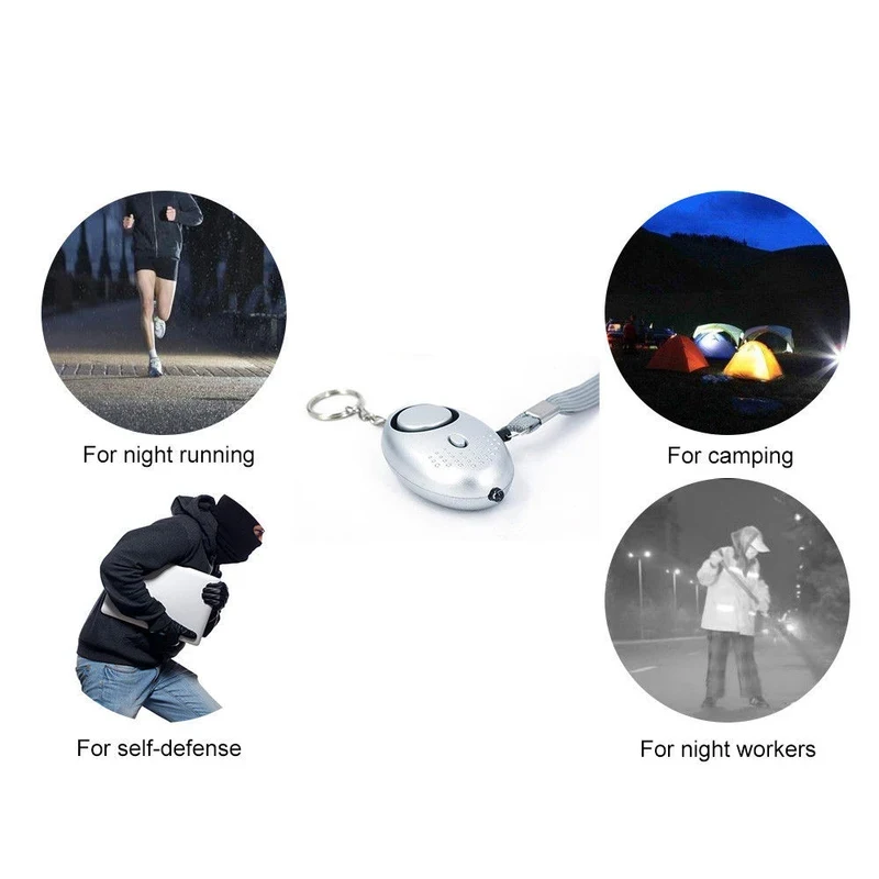 1/2pcs Self Defense Alarm Personal Defense Siren Anti-attack Security for Women Kids Personal Security Loud Alert Attack Panic