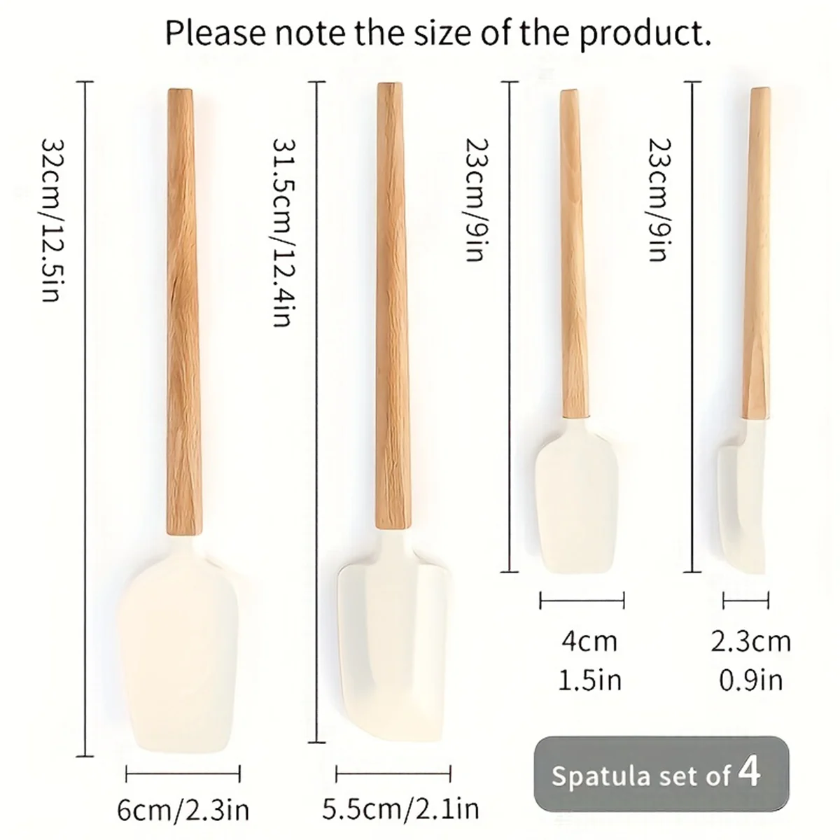 Набор силиконовых лопаток, бел – обзор и цена Offset Spatula Set