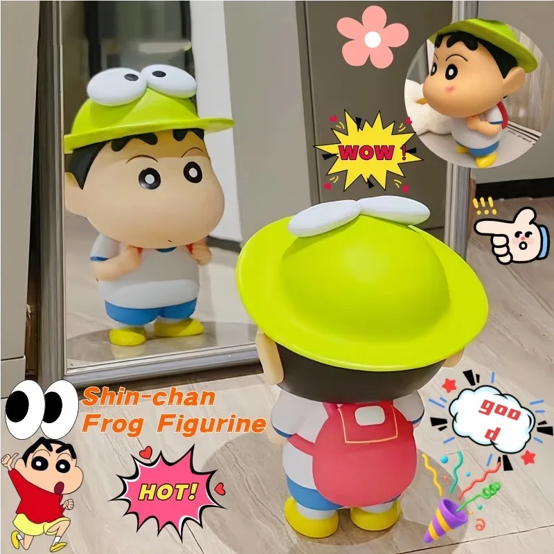 Figurine Crayon Shin-chan, Shin-chan grenouille, jolie décoration de bureau, jouet tendance, objet de collection.