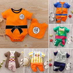 Toddler Anime Cosplay Dragon DBZ Costume Baby Boy Girl Romper Kid Demon Slayer Baby Clothes Newborn Onesie Jumpsuit 0-18 Months