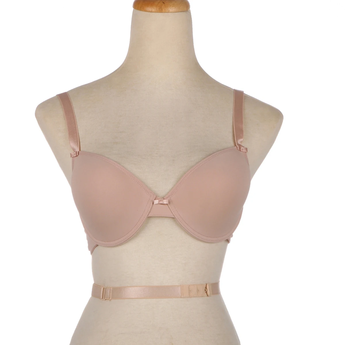 

Low Back Strap Converter 3 Hooks Adjustable Backless Dress Shirt V-Neck Skin Color Bra Accessory Reusable Easy Wear For