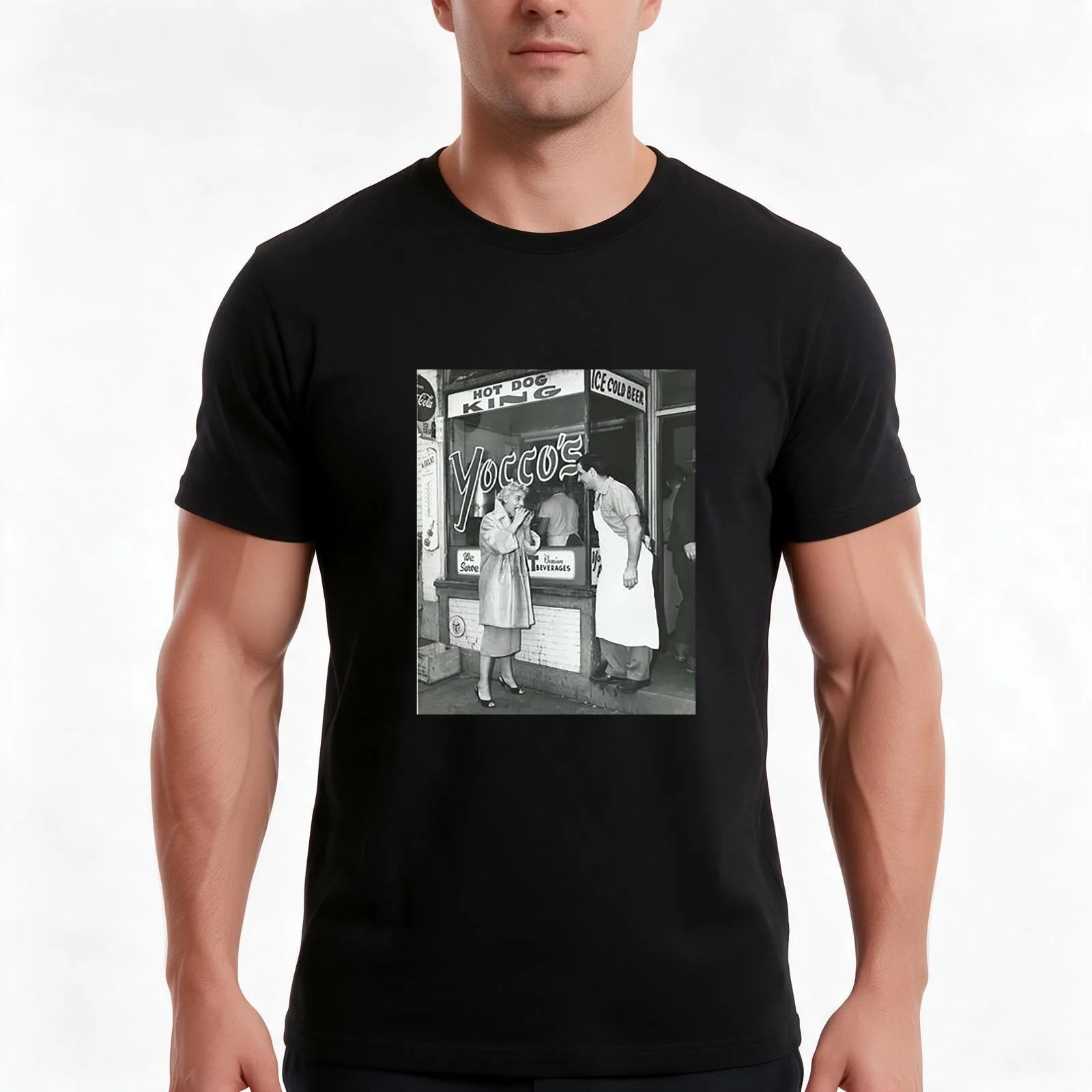 Yoccos vintage Allentown Allewntown PA Liberty Street Iacocca Hot Dog King Hot Dog chilli cheese dog pierogis d T-Shirt