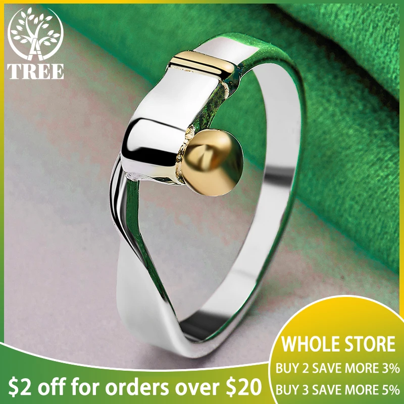 Einzigartige 925er Sterlingsilber-Ringe für Damen mit goldenen Perlen, modisch, Party, Verlobung, Hochzeit, Jubiläen, Charm-Schmuck, Geburtstagsgeschenk