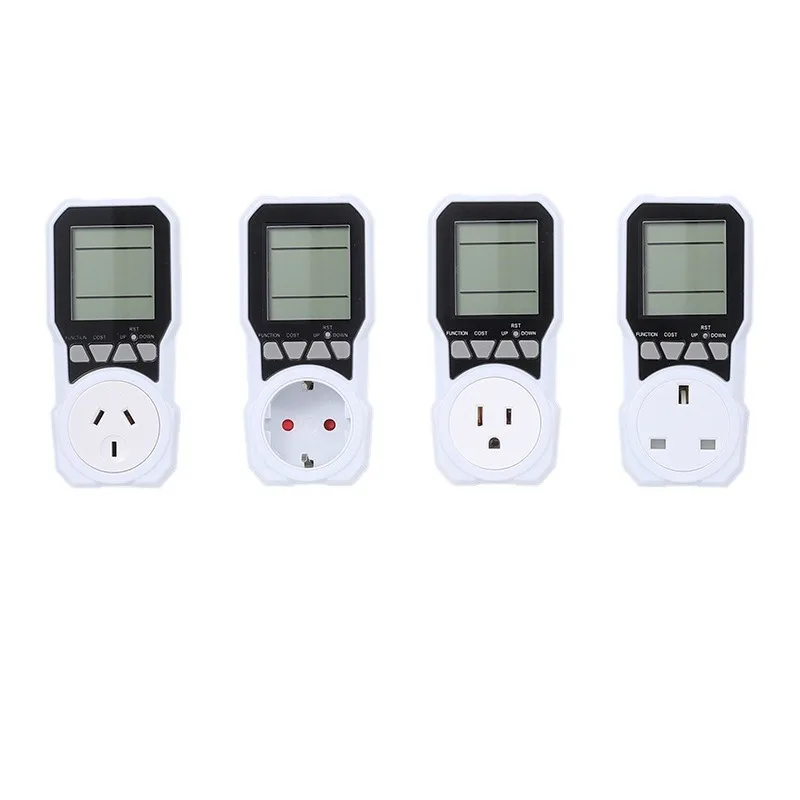 United States regulation Large screen gauge power metering socket power monitor smart socket meter