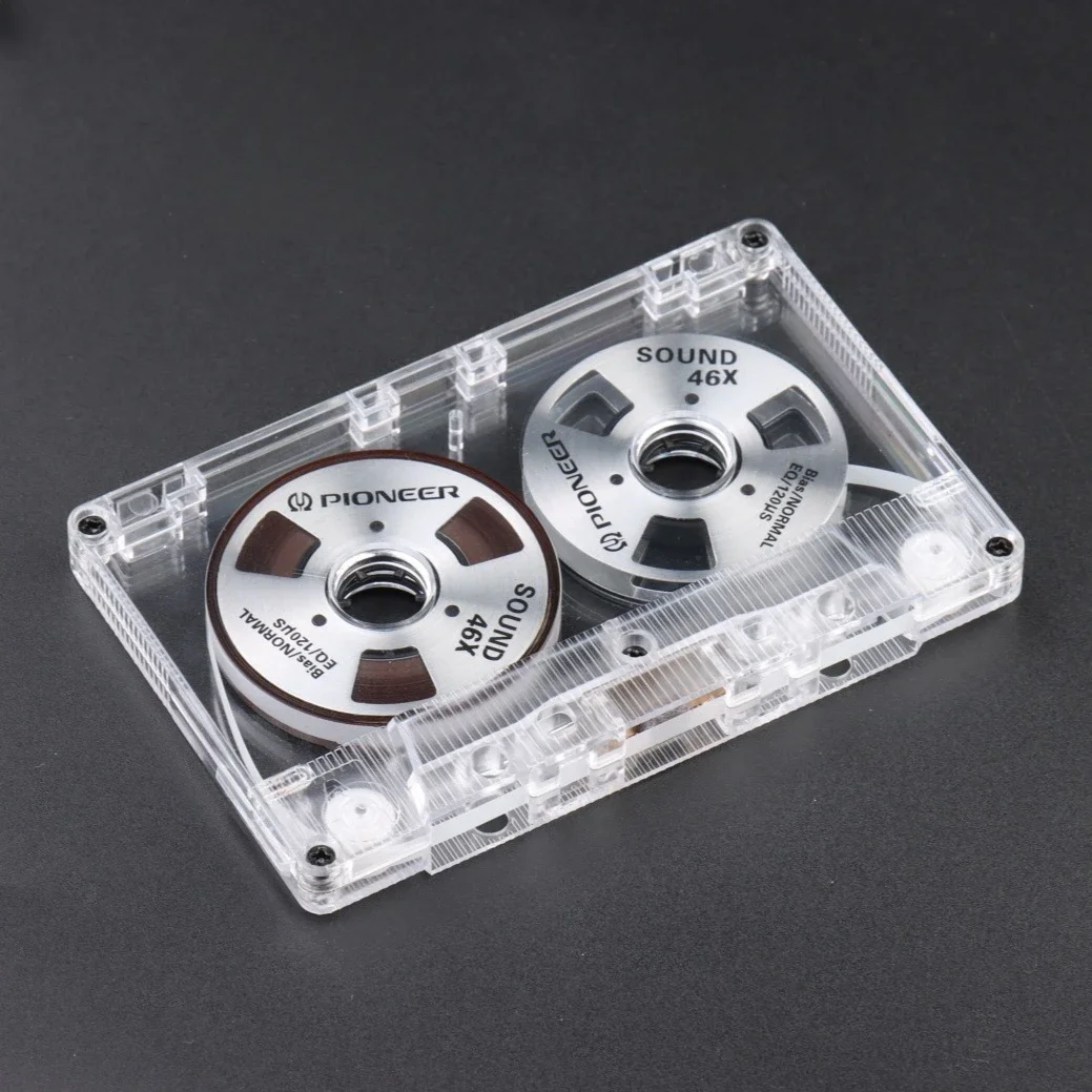 DIY 自家製アルミリールカセット 46 分ブランクオーディオ録音カセット