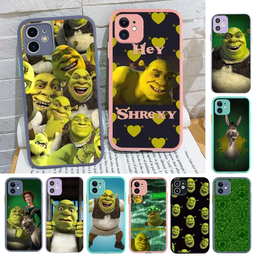 

Cartoon Moive S-ShrekS Coon Phone Case for iPhone 14 11 12 13 Mini Pro Max 8 7 Plus X XR XS MAX Translucent Matte Cover