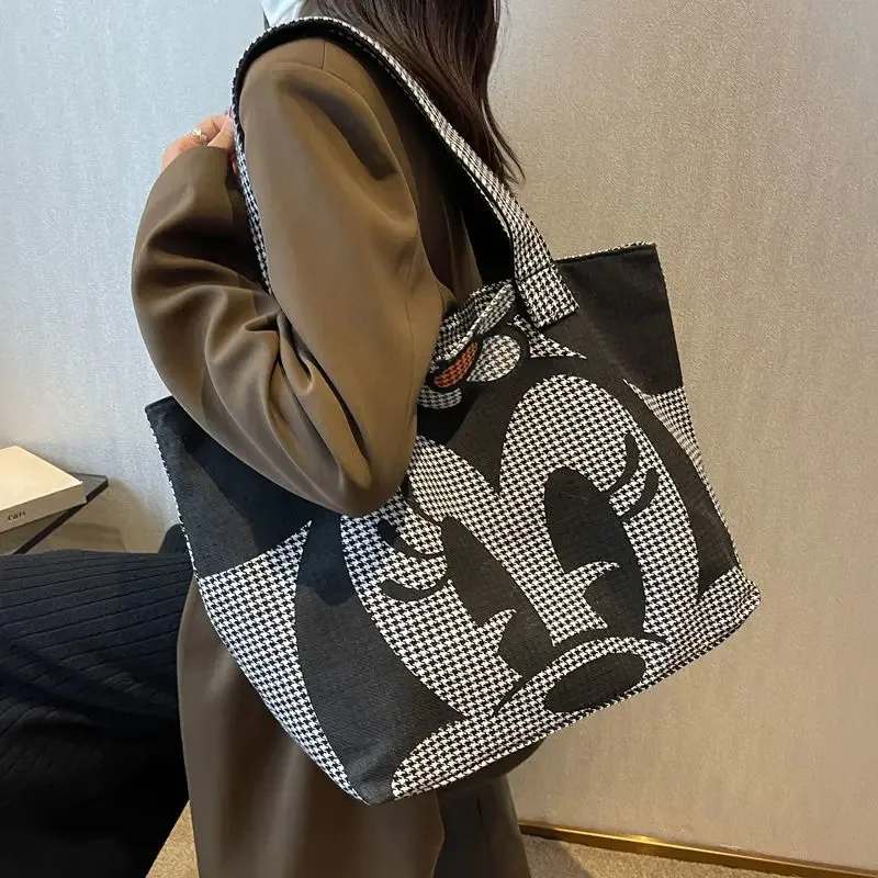 

Disney Mickey New Women's Handbag Luxury Brand Cartoon Women's Bag Large Capacity Multifunctional Fashion Tote Bag Shopping Bag