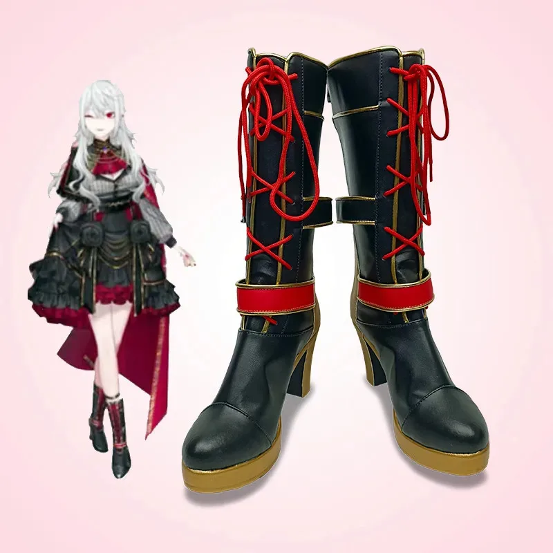Anime Hololive Vtuber Kuzuha Sanya Cosplay Boots Shoes Halloween Aksesori Dibuat Sesuai Pesanan6;d'3,h'7.b;