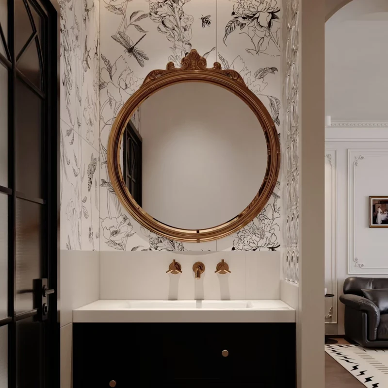 Things For Room Design Pocket Mirror Vintage Entrance Hall Mirror Full Length Floor Mirrors Wall Stickers Setup Decoration Rooms