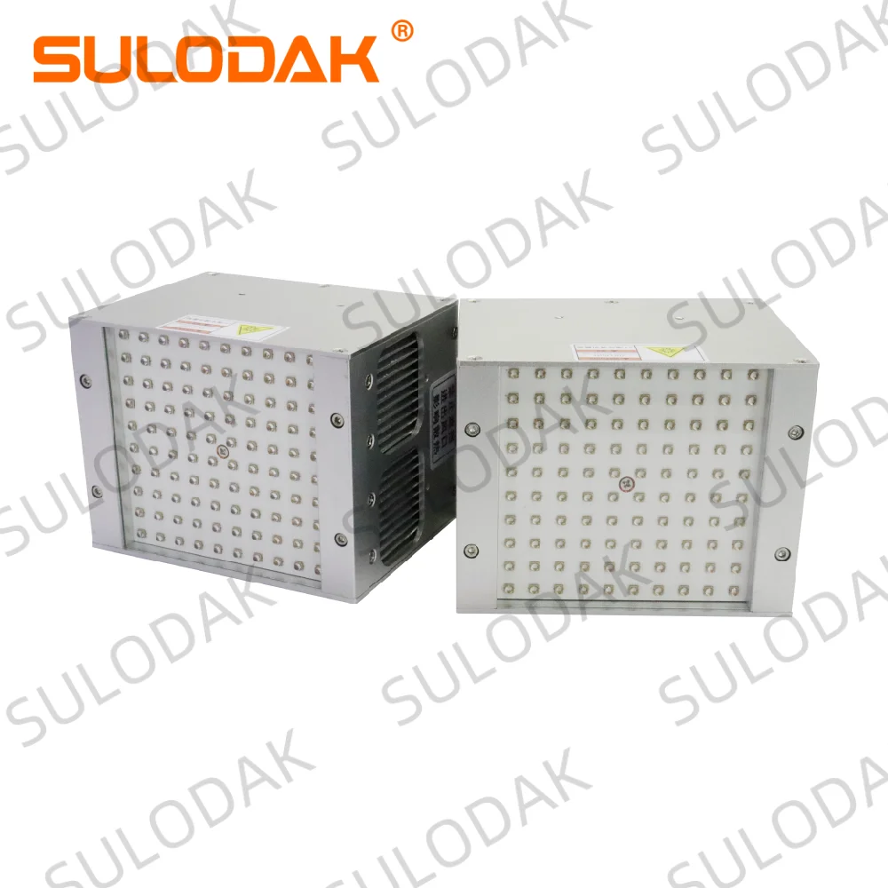 High Power Uv Led Curing System Air Cooling Uv Led Curing Lamp 100*100mm Led Ultraviolet Lamp for UV Curing