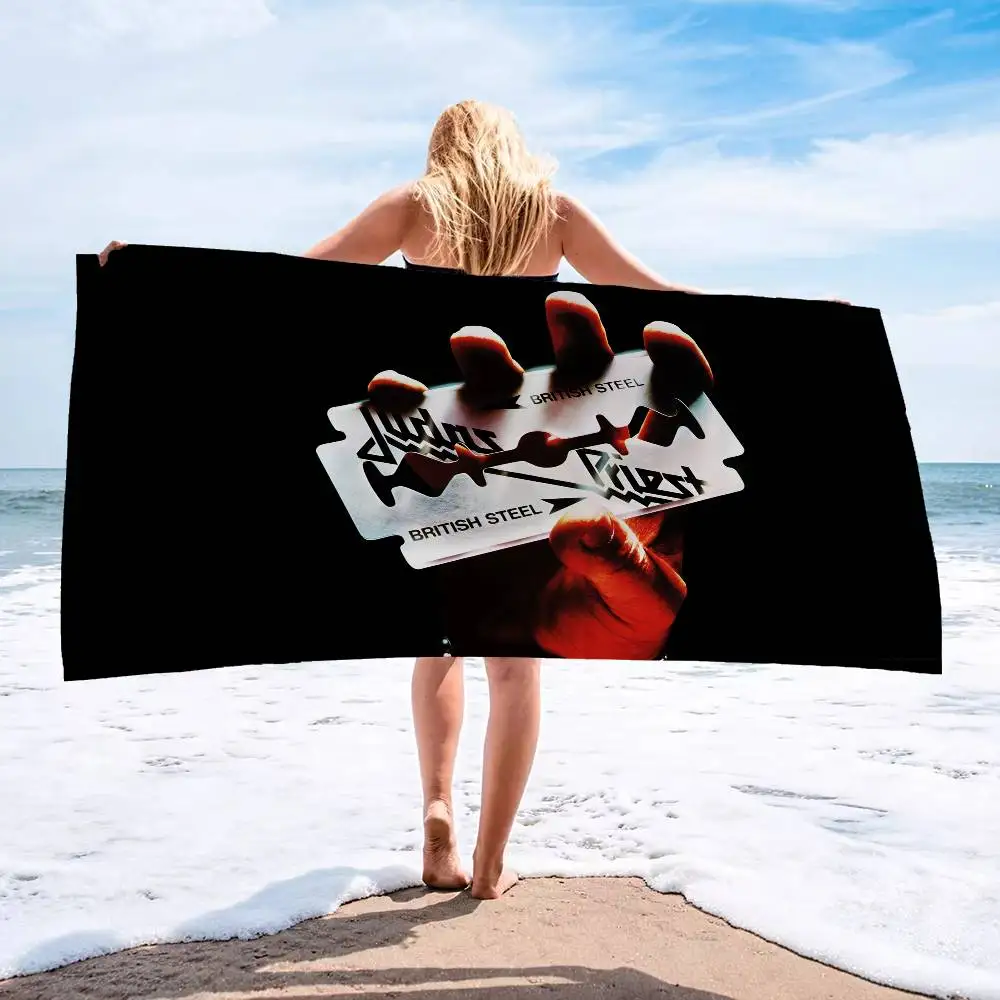 Heavy metal J-Judas Priest rock band Big Microfiber Beach Towels Quick Dry Towel Sand Beach Towels Pool Towel for Travel Swim