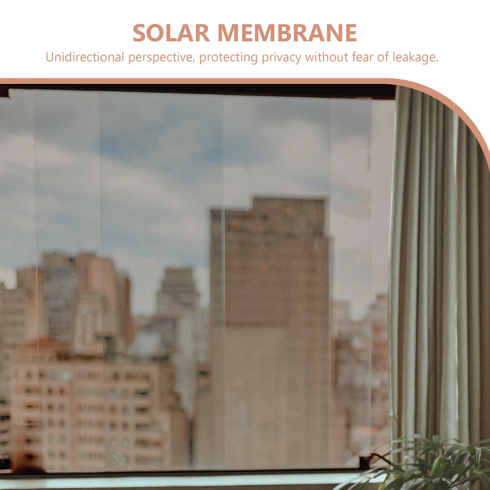 1 فيلم نافذة الخصوصية طريقة واحدة حجب الشمس العزل الحراري حماية من الأشعة فوق البنفسجية فيلم تلوين زجاجي لمكتب الحمام #3