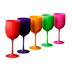 Reusable Champagne Flutes Glasses PP Plastic Wine Glasses Dishwasher-safe Champagne Glass Wine Party Supplies