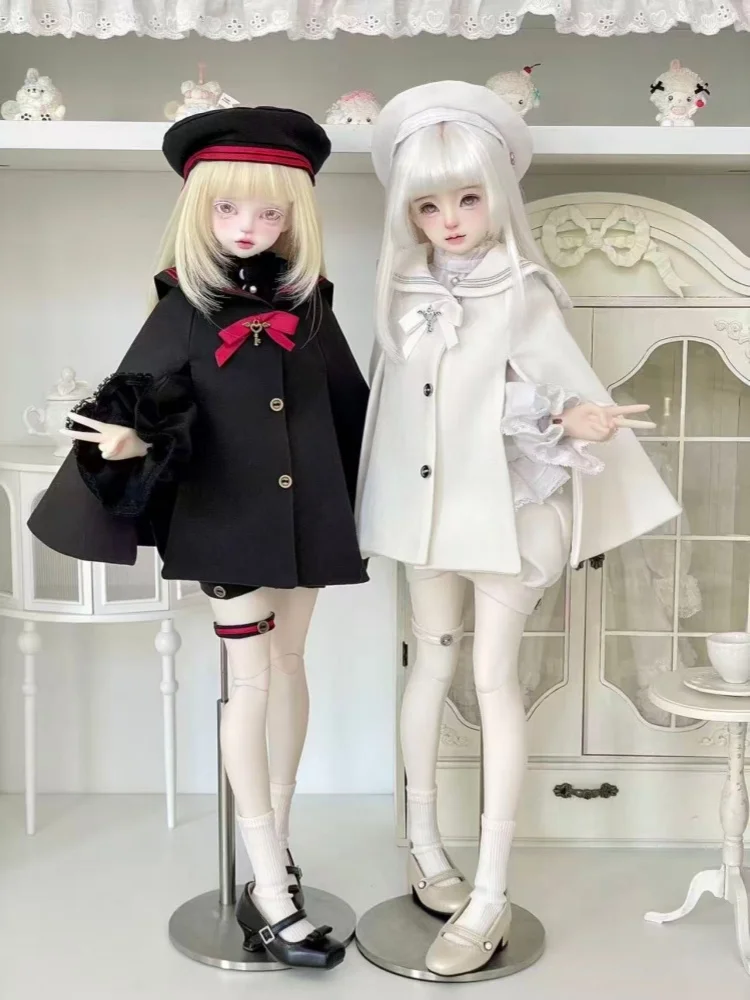 

Новинка: одежда для кукол 1/4 MSD MDD, аксессуары для пухлых кукол, сине-черный комплект одежды, наряды для кукол, подарок, одежда для самостоятельного изготовления