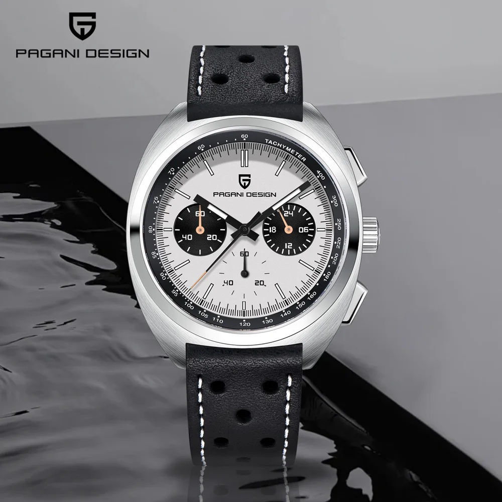 

PAGANI DESIGN 1782 men's Watch Luxury Retro Quartz Men's Watch VK63 Movement Luminous Sapphire glass Waterproof 39mm men's Watch