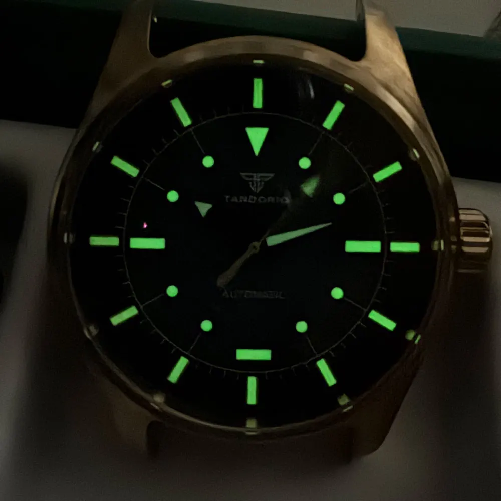 Tandorio 40mm 20ATM Diver Pilot NH35 Watch Men Titanium Miyota 8215 2824 Automatic Movt Sapphire 20ATM Diving Luminous Relojes