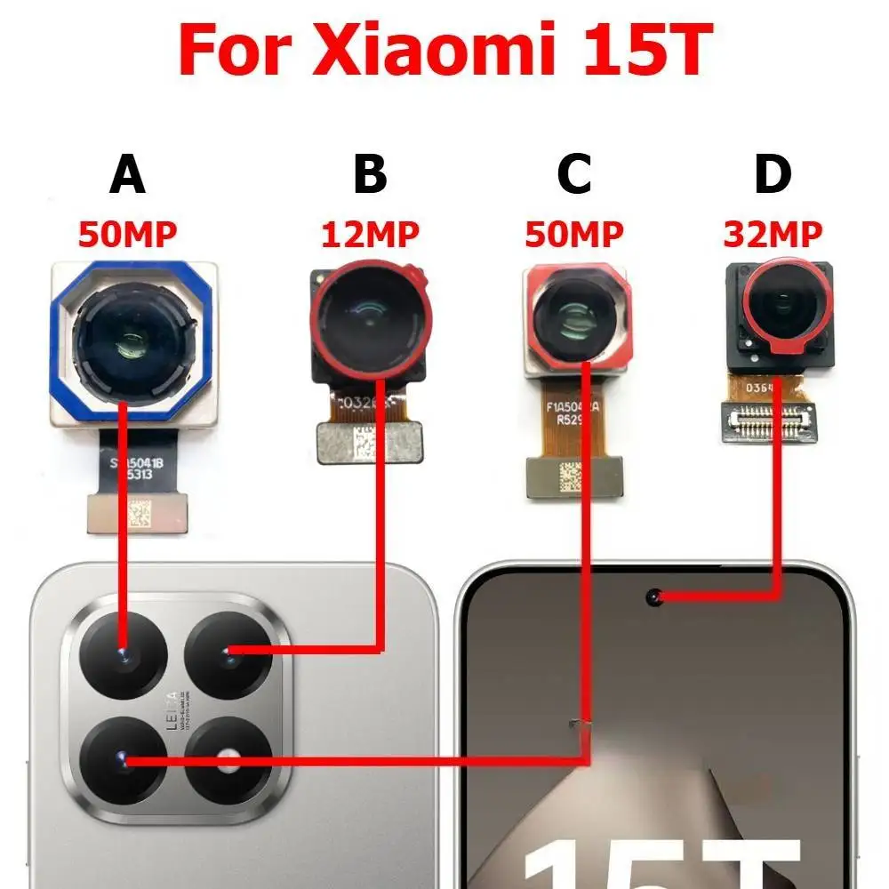 

Камера для Xiaomi 15T Mi 15T: задняя и фронтальная (селфи) камеры, модуль, запчасти для мобильного телефона