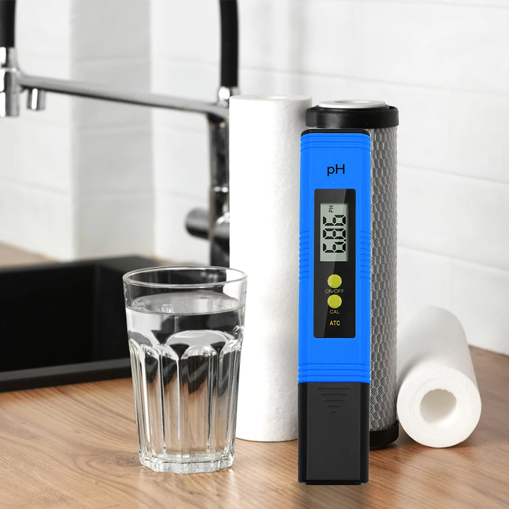 Tester della qualità dell'acqua Tester PH dell'acqua ad alta precisione 0,01 con intervallo di misurazione PH 0-14 per piscine domestiche e acquari