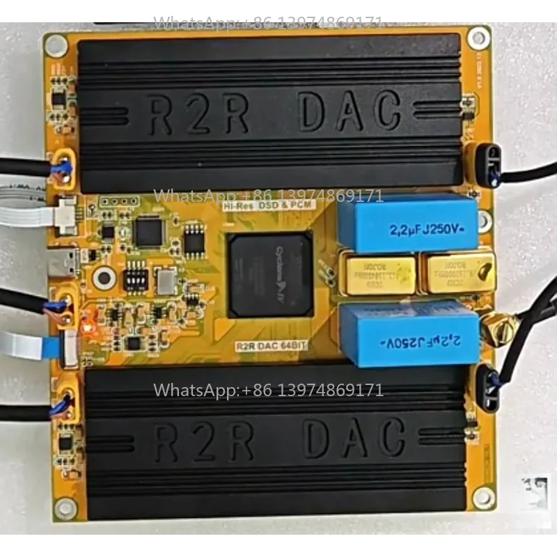 HiFi Hi-res R2R Fully Discrete DAC DSD PCM Audio Decoder 64-bit Decoding Temperature Compensation With External Clock Interface