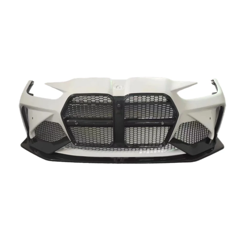 

Для B M3 M4 G80 G82 полусухой карбоновый стиль, комплект переднего бампера, задний диффузор, боковая юбка, спойлер