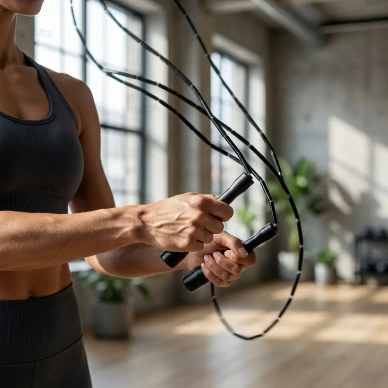 Gym Fitness Sport Training Equipment Fitness Jump Rope PE Beaded Segmented Jump Rope Bamboo Knot Rope Exercise Racing Jump Rope
