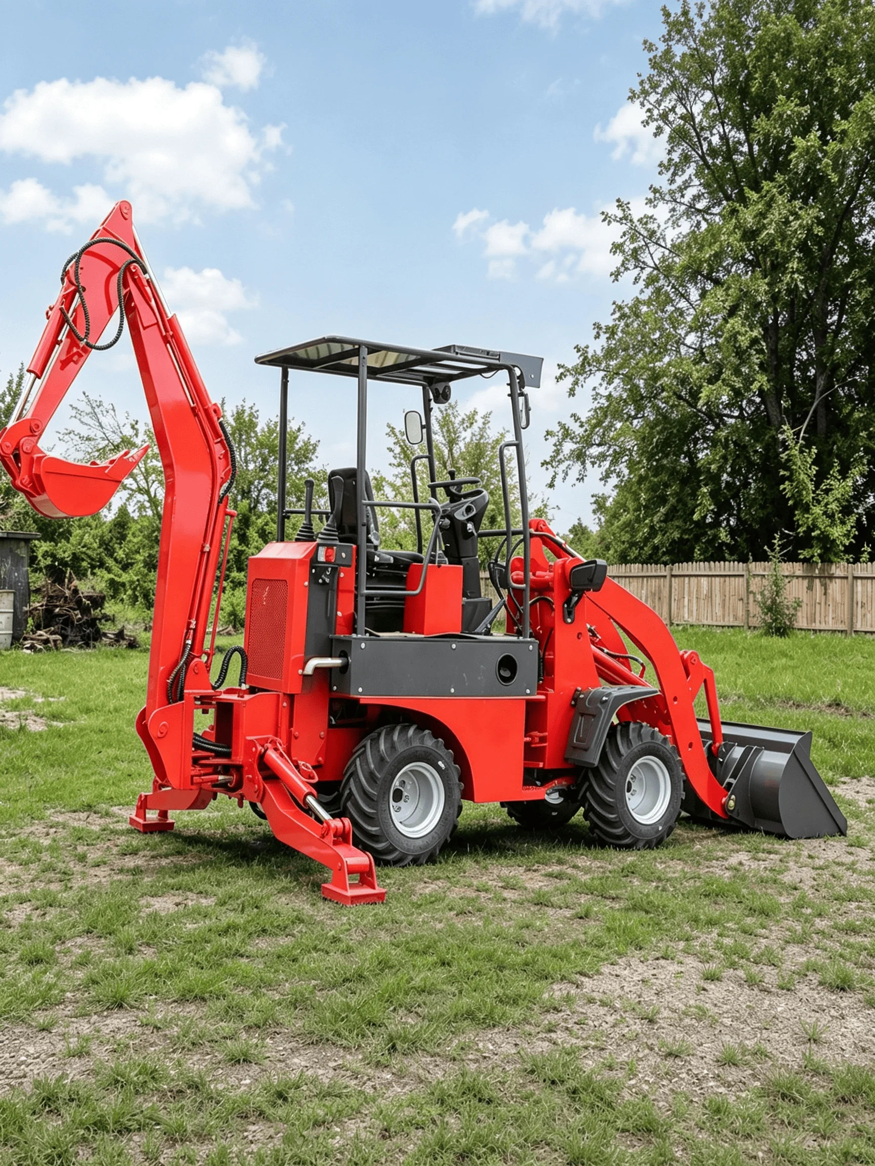 Kostenloser Versand 4WD Baggerlader Hydraulischer Diesel-Radlader Frontlader Bagger CE EPA Euro 5 Maßgeschneidert – Detail 2