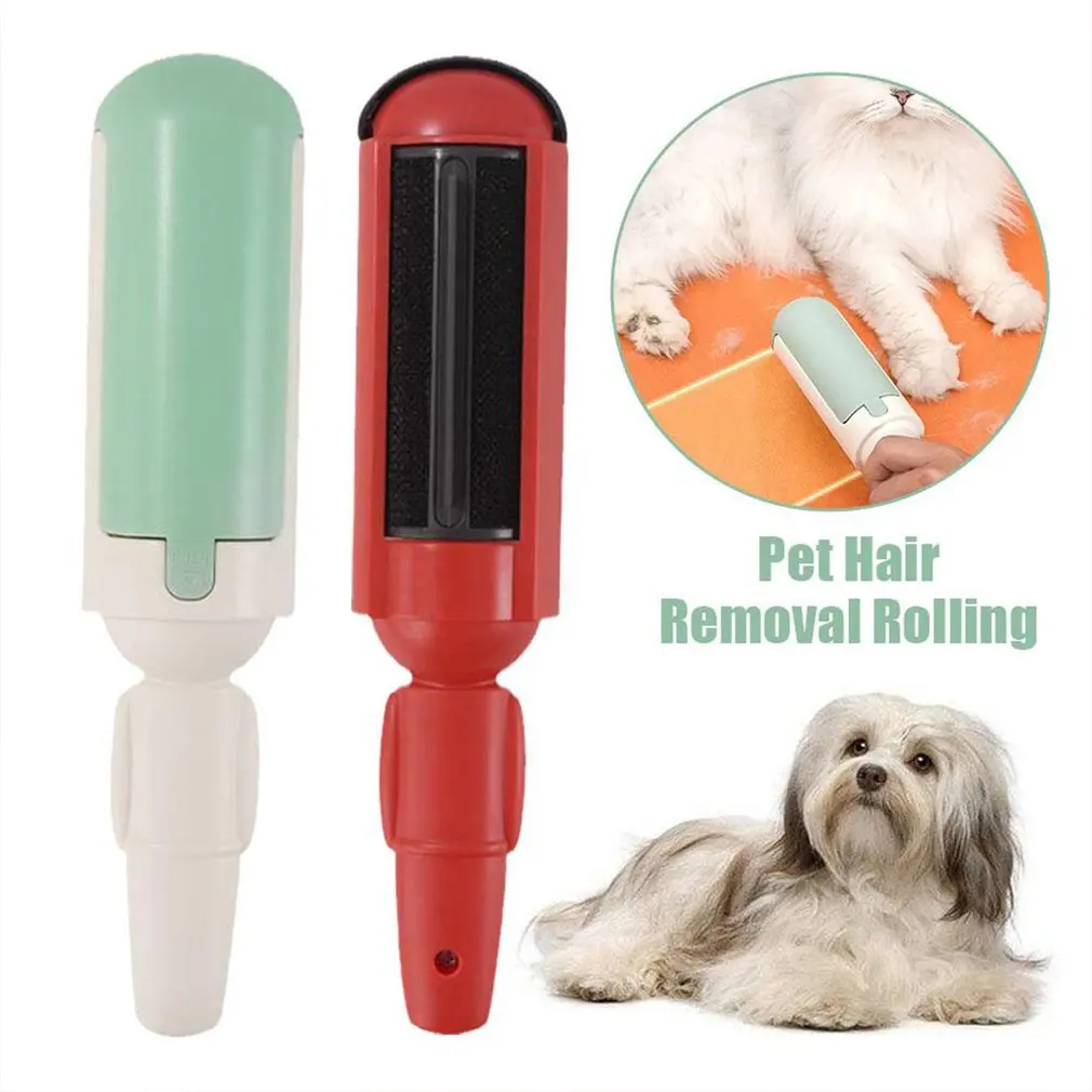 Pet Hair Remover Roller Sticky Hair Brush Coat Cashmere Brush Sofa Cleaner To Remove Floating Hair Cat Two-sided Scraper