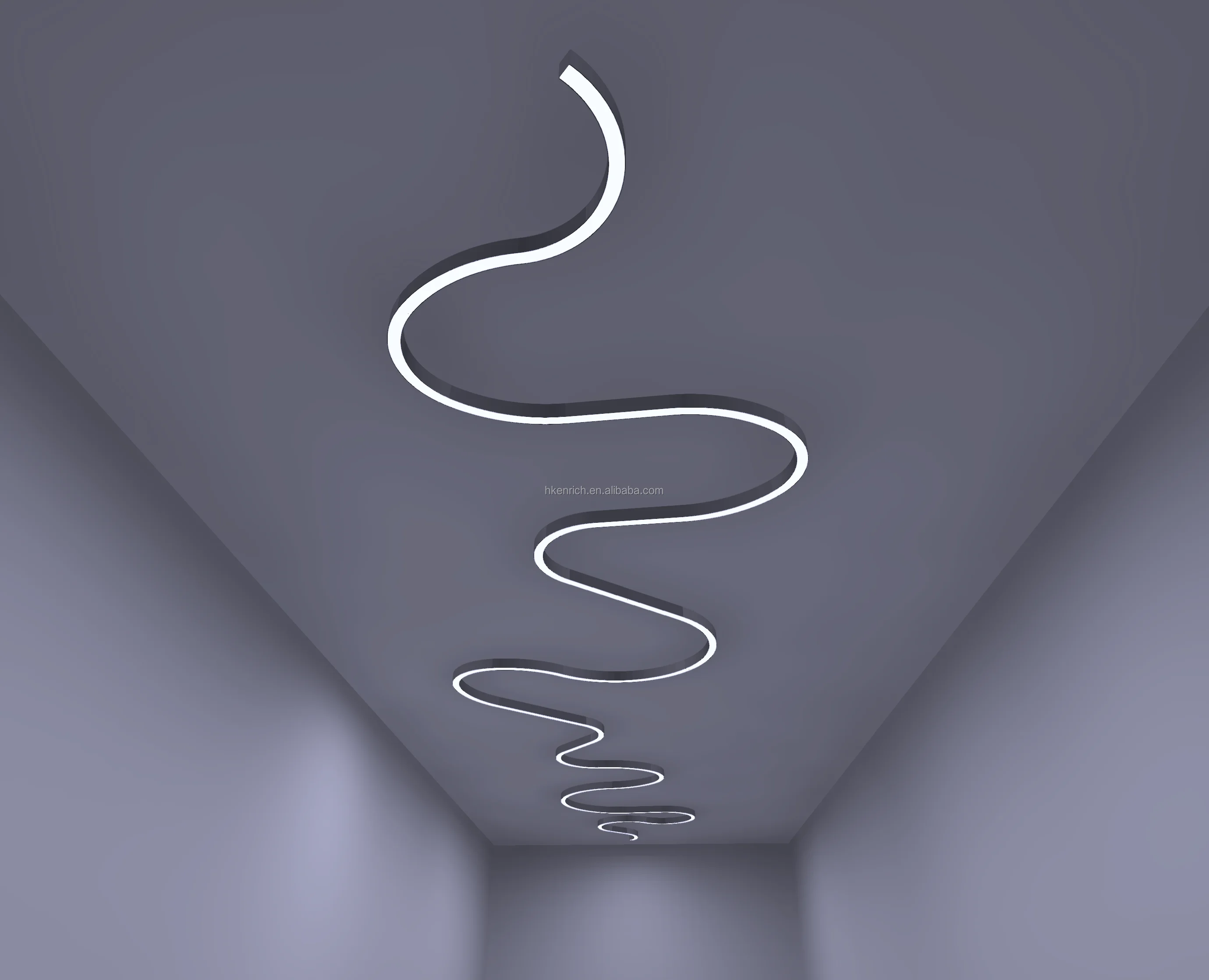 

New Design Commercial S Shape Linear Recessed Lighting Down Lamp LED Ceiling Linear Downlight