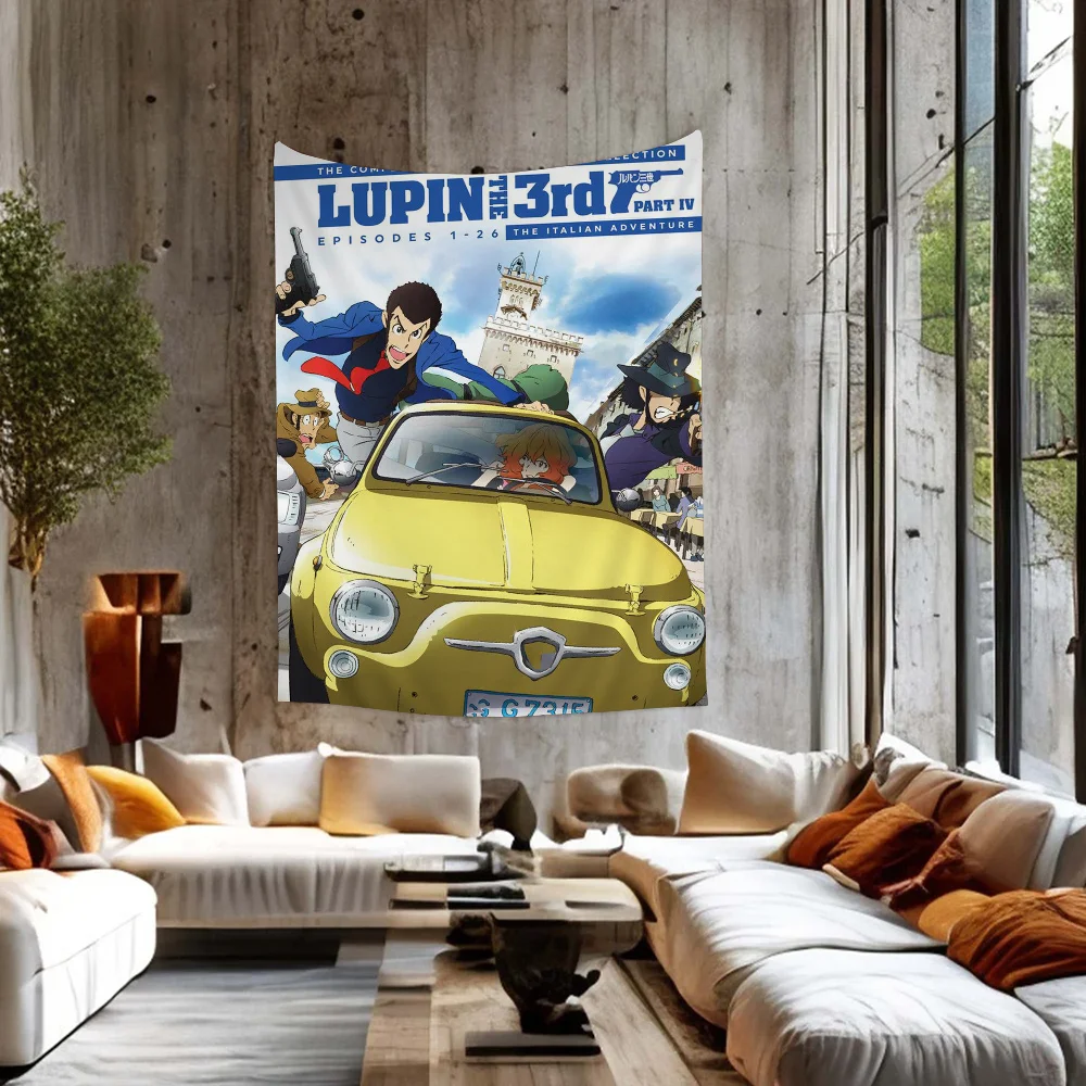 الترمس الثالث كاريكاتير الرسم البياني نسيج الفن الخيال العلمي غرفة ديكور المنزل رخيصة الهبي الجدار الشنق