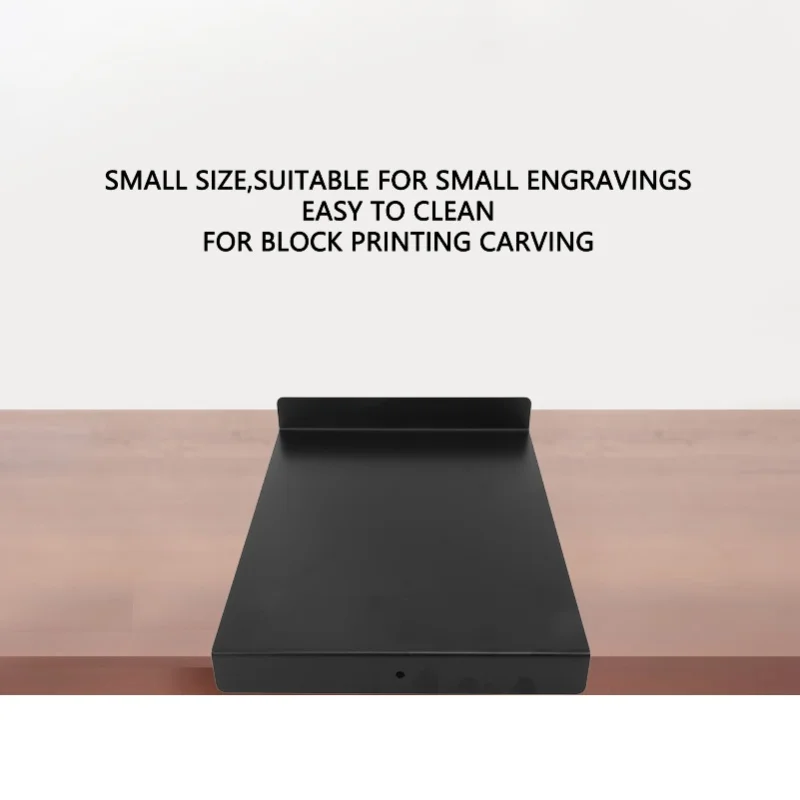Bench Hook And Inking Plate For Block Printing Carving Linoleum Block Stop Ink Plate 9.1x7.1x1.0in