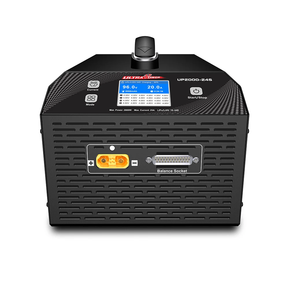 AC 2000W Batterieladegerät mit LCD-Display RC s Zubehör LiPo/LiHV 16-24S Batterieladung