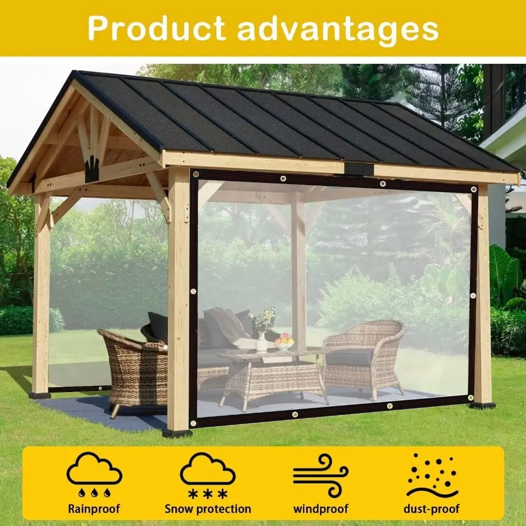 Rectangular thick transparent plastic cloth, waterproof sunscreen cloth, plant rainproof shading film