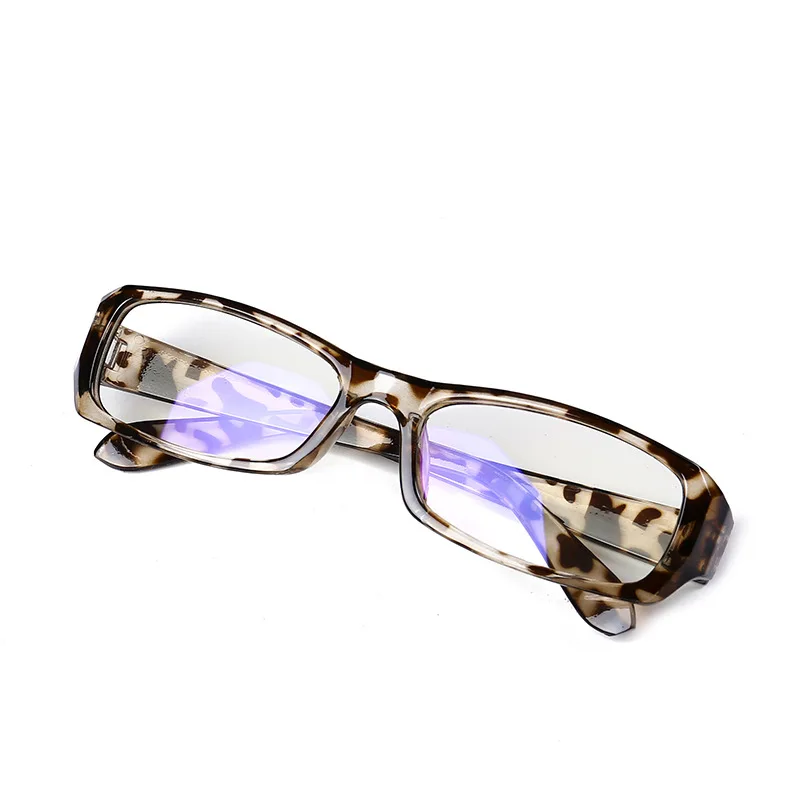 Fashion Leopard Blue Light Glasses Anti Blue Rays Radiation Blocking Glasses Men Women Computer Goggles Flat Mirror Eyeglasses