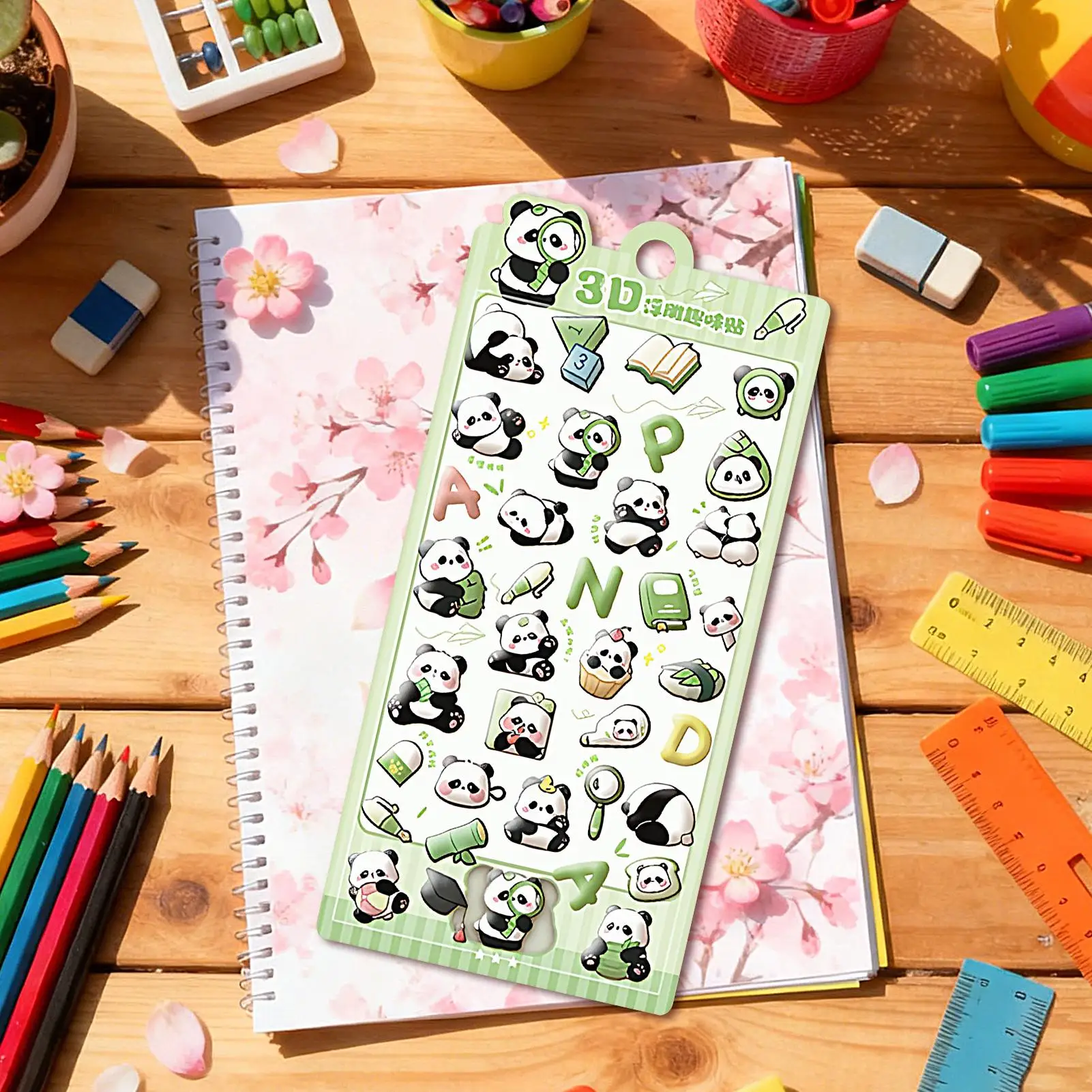 귀여운 스티커 스크랩북 저널 라벨 귀여운 3D 보상 스티커 장식용 스마트폰 생일 교실 비즈니스 교사용