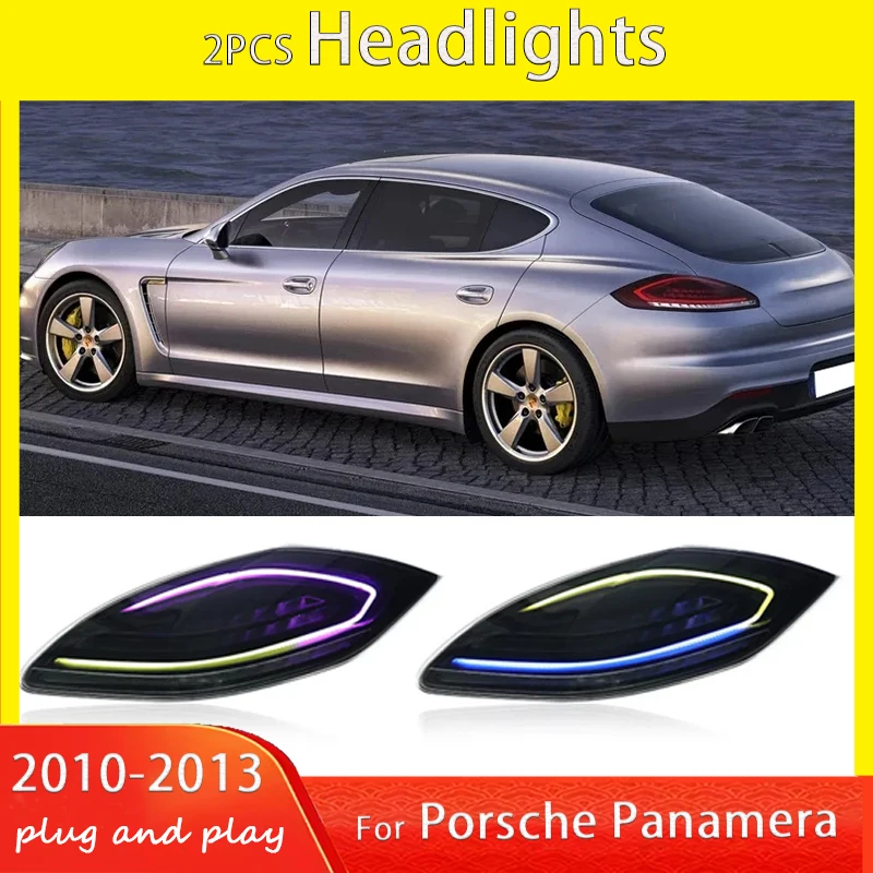 

For Porsche Panamera 2010 2011-2013 Panamera 970 LED RGB Tail Lights Rear Fog Brake Dynamic Turn Signal Automotive Accessories
