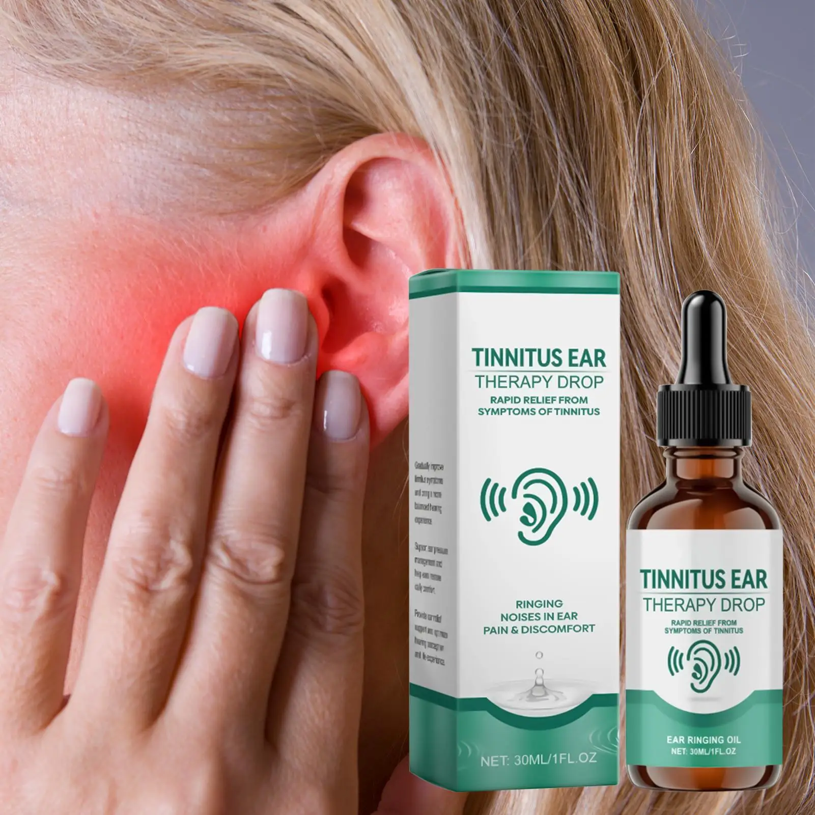 Ear Care Drops Ear Care Liquid Drops Improve Tinnitus Reduce Hearing Loss Relief Deafness Earache Gentle Ear Ringing Oils