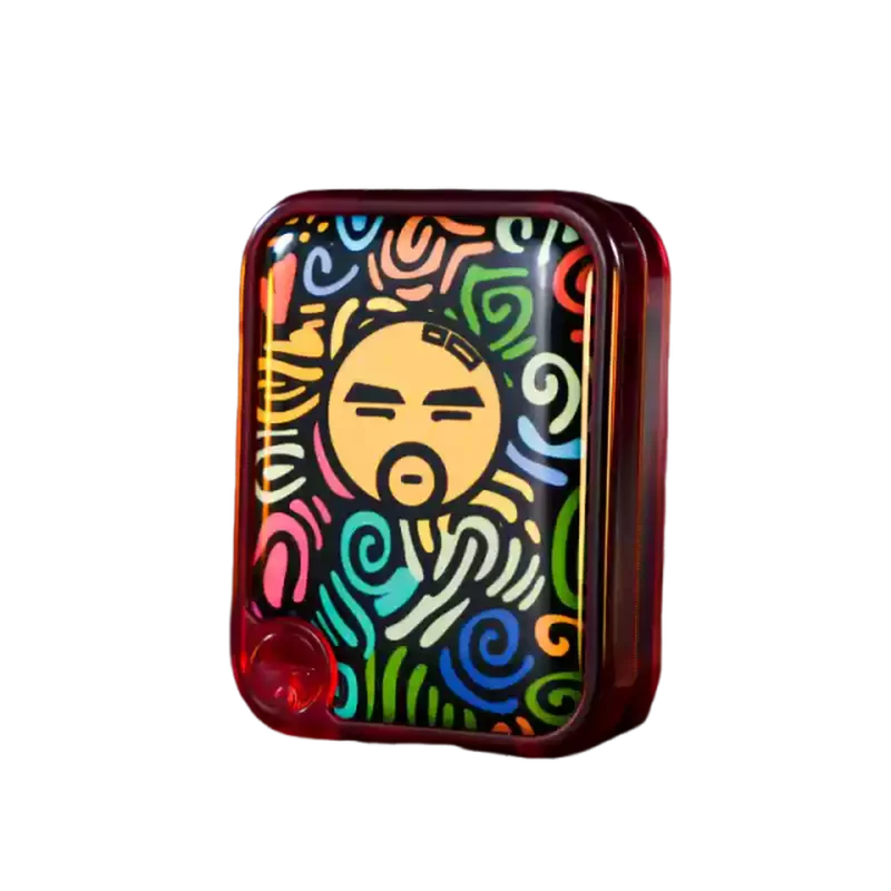 Authentic BPMODS Mini Crystal Stress Relief Toy Mechanical  Paragraph DingDing Straight Push Card EDC Fidget Spinner