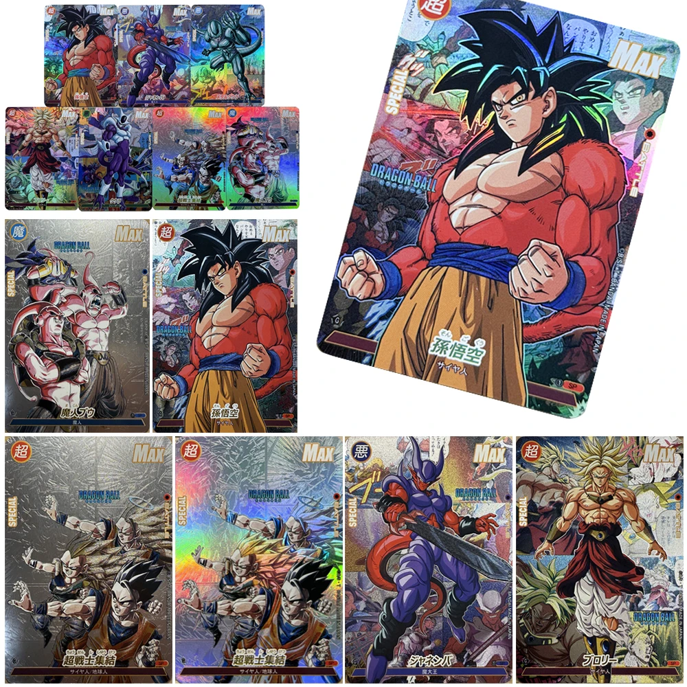 

Anime Collectible Card DIY homemade 7PCS/SET Kakarotto Bulma Vegeta IV Super Saiyan Aono Takeshi Textured Color Flash Gift