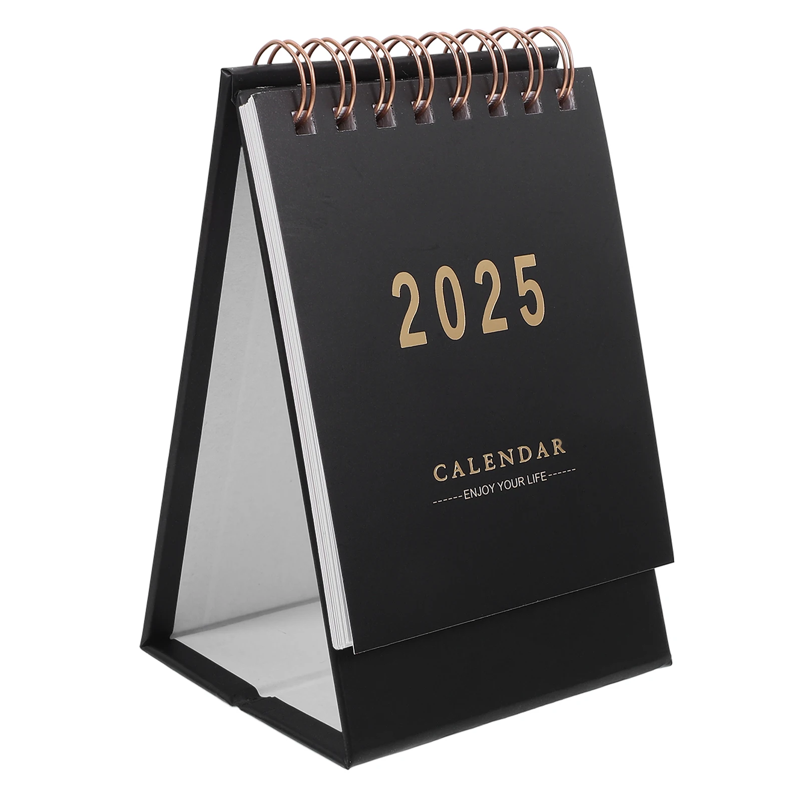 

2025 Desk Calendar Standing Flip Mini Simple Office Supplies Monthly Memo Paper Pocket Calendars for Teachers Students