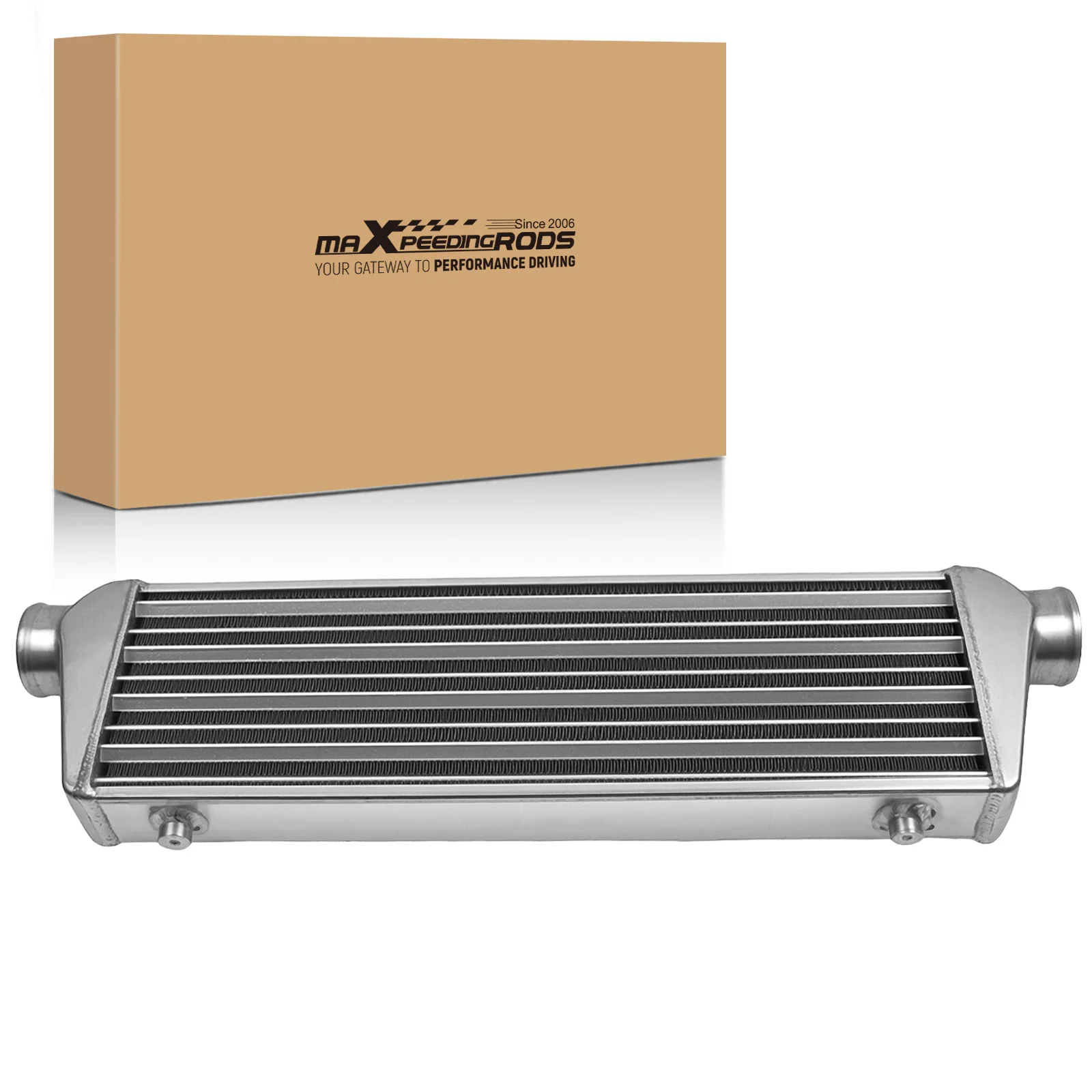 Universal-Ladeluft kühler 27 ''x 7'' x 2.5 "Rohr & Finne für Audi Jetta Einlass 2.5" / 64mm