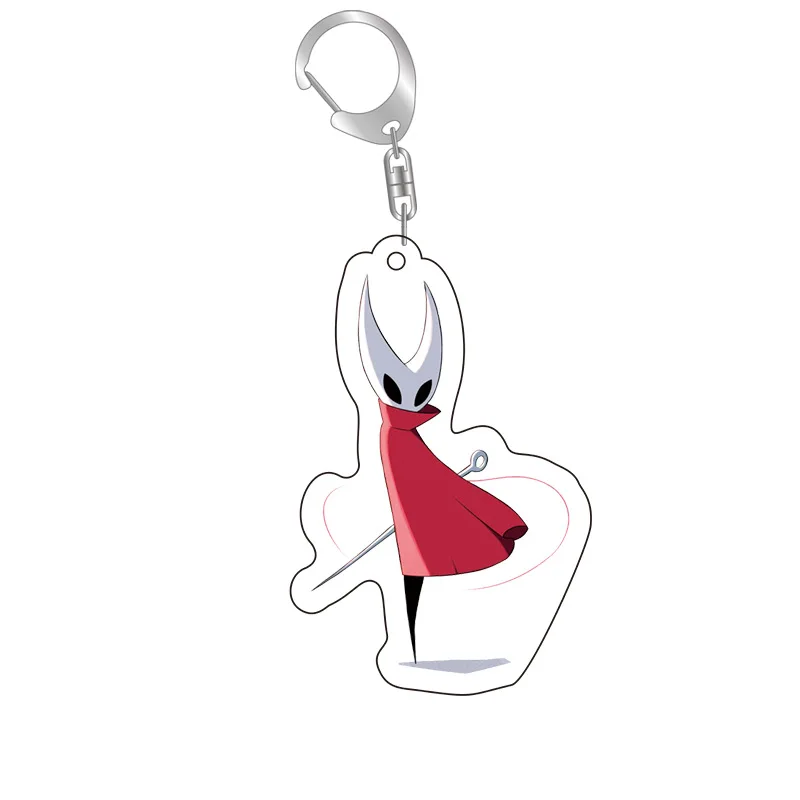 

6cm Game Hollow Knight Cute Acrylic Keychain Bag Charm Pendant for Backpacks and Handbags Kawaii Key Ring Accessories Gift