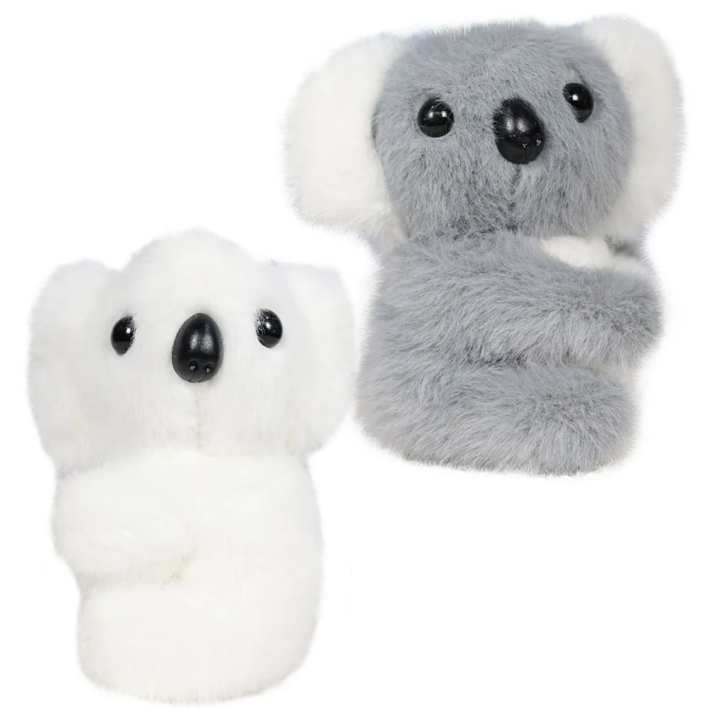 Koala Pendant Keychains Small Cartoon Plush Bag Charms for Handbags Child Backpack Kids