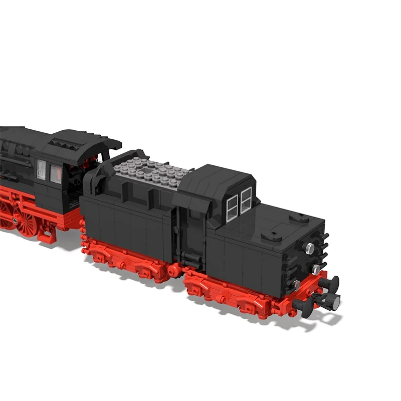 MOC-85629 City Railway Steam-locomotive DR BR 50 Dampflok Building Block Assembly Model Brick Toy Children\'s Gifts