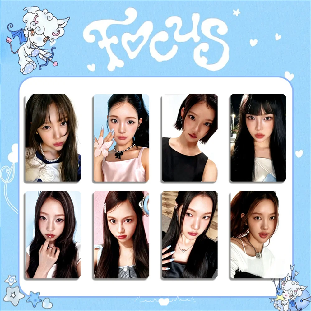 

KPOP Hearts2Hearts Фотокарточки FOCUS Альбом ЛОМО Карты Jiwoo Carmen Yuha Stella Juun Ye-on H2H Коллекция фанатов