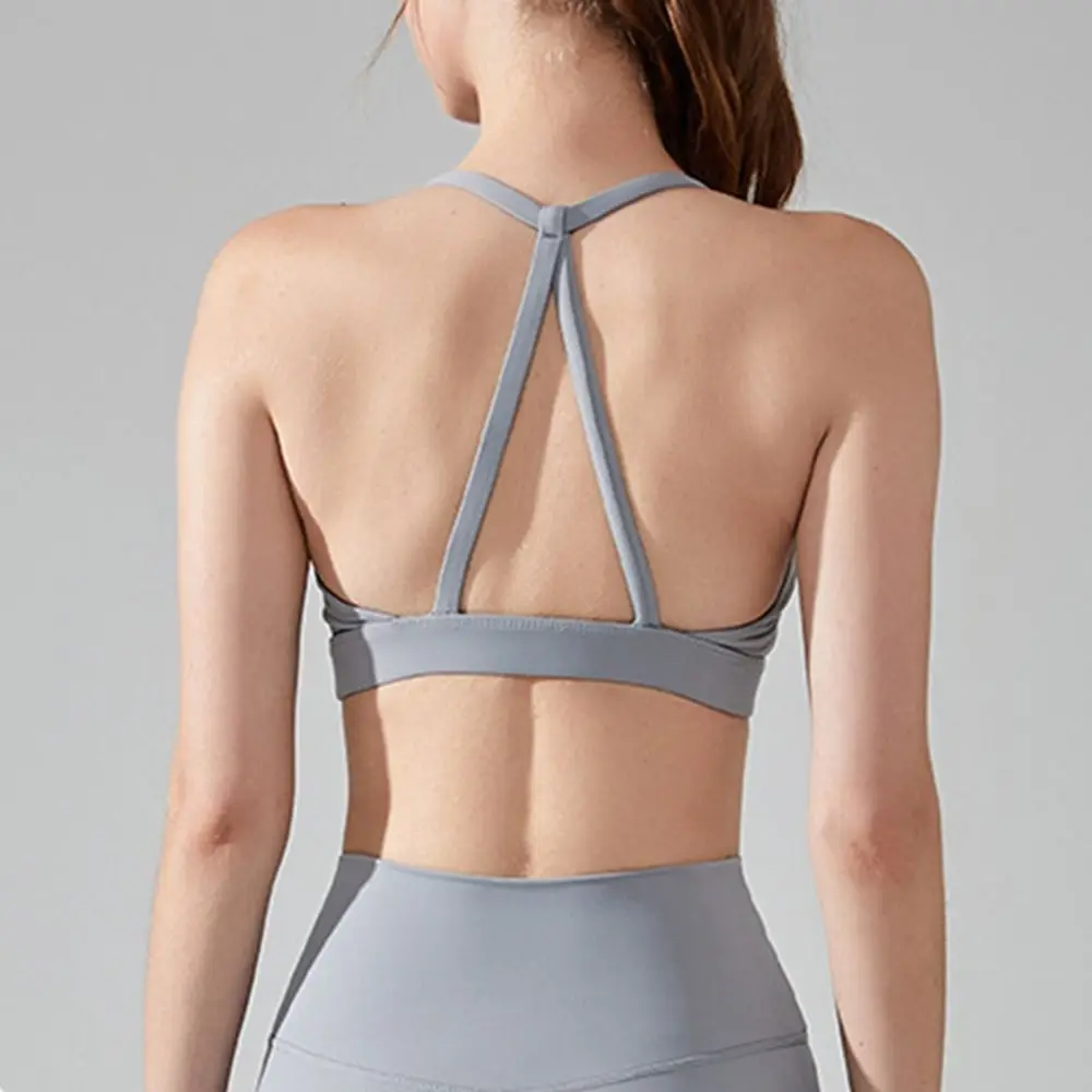 حمالة صدر رياضية نسائية بدون خياطة من Beauty Back متينة مع وسادة صدر للياقة البدنية، حمالة صدر مريحة وقابلة لإعادة الاستخدام، ملابس يوجا عصرية للصالة الرياضية
